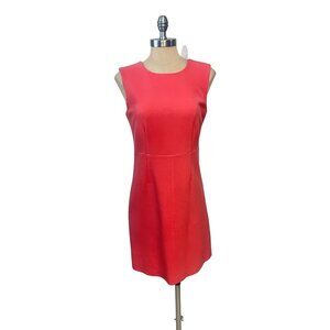 Diane Von Furstenberg Red Pink Sleeveless Sheath Dress Size 6